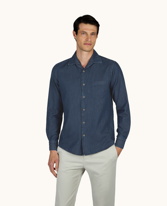 Chemise X‑Soft en denim de coton Giza