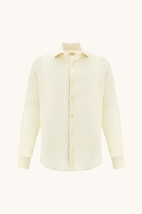 Hemd aus st&uuml;ckgef&auml;rbtem Baumwollvoile