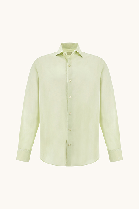 Hemd aus st&uuml;ckgef&auml;rbtem Baumwollvoile