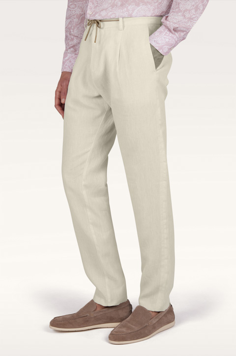 Linen chino trousers