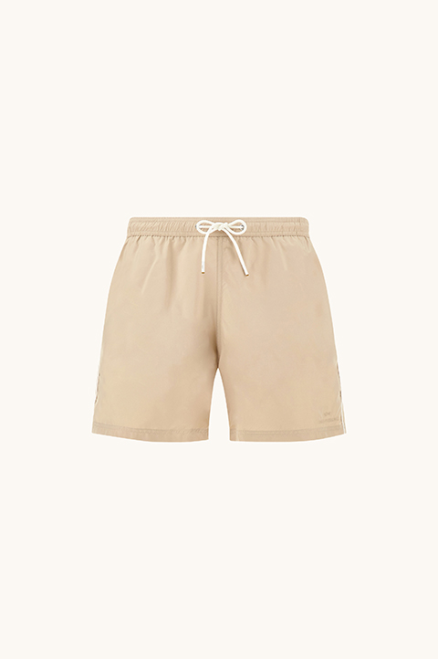 Swimwear in microfiber with logo embroidery