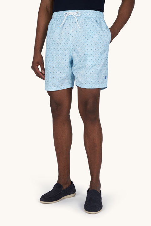 Costume da bagno Portofino con stampa Micro Shark Geometry