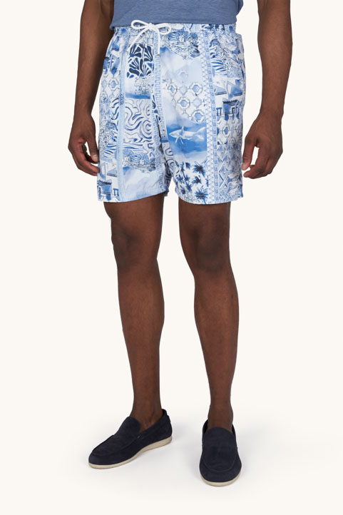 Costume da bagno Portofino con stampa Greece Voyage