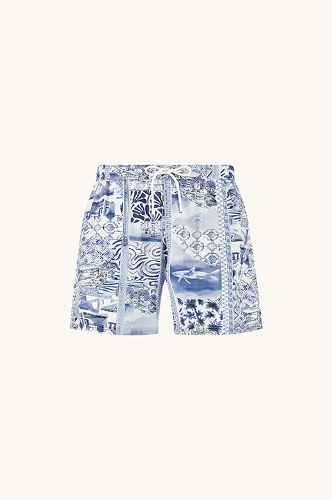 Swimwear with Greece Voyage print