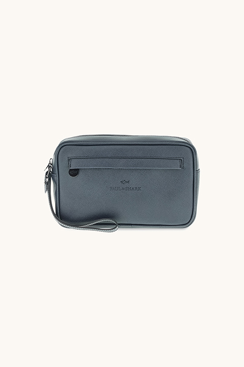 Clutch de cuero Saffiano