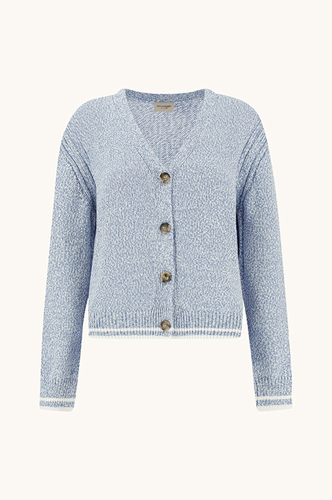 Cardigan in cotone Piuma moulin&egrave; superleggero