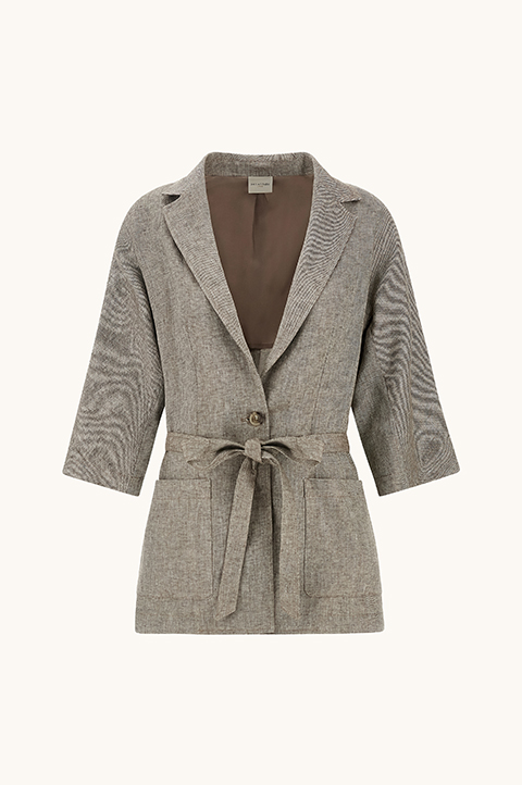 Blazer kimono in lino