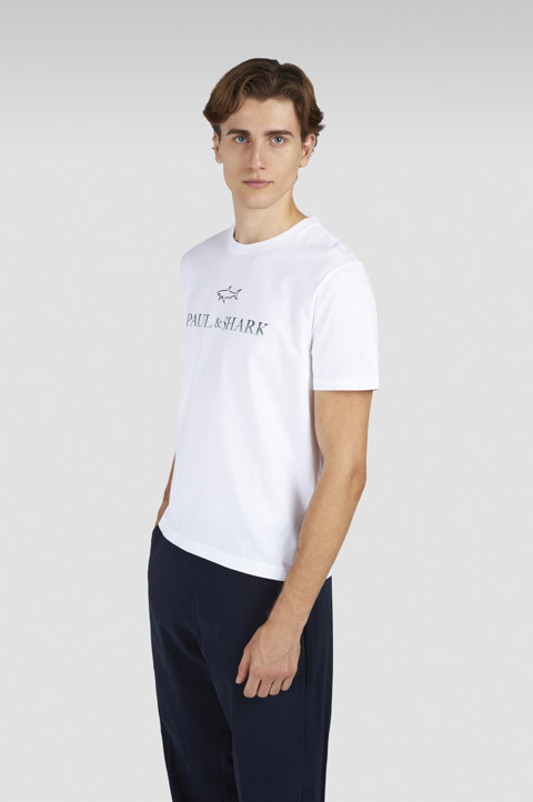 Light cotton jersey T-shirt with print Light cotton jersey T-shirt with print