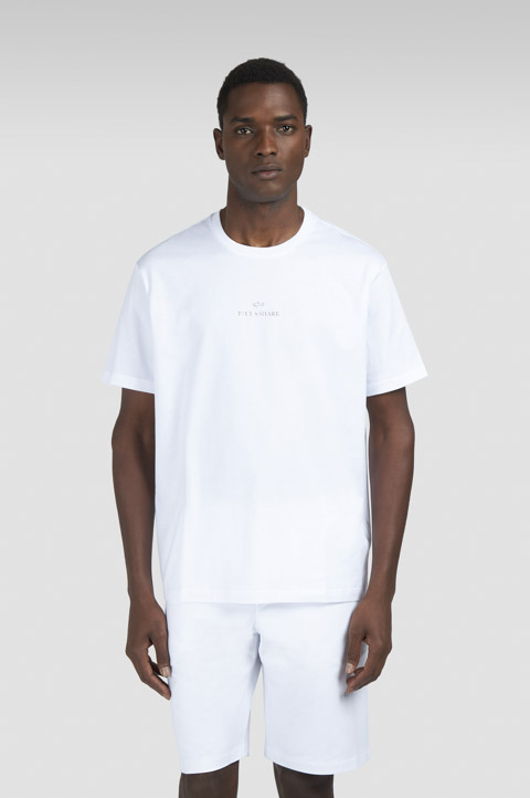 T-shirt en jersey de coton léger avec imprimé