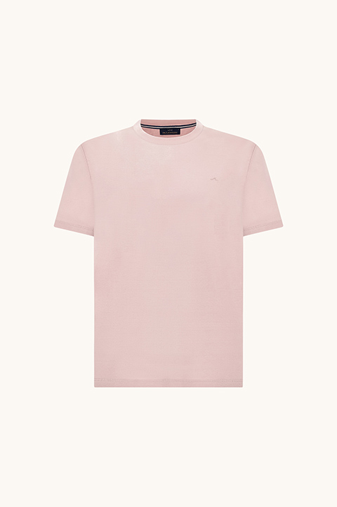 T-shirt en jersey de coton avec broderie Shark Fin