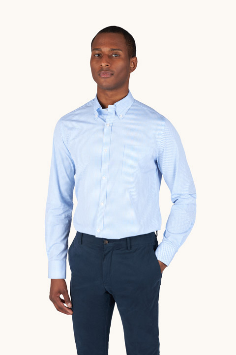 Camisa de popel&iacute;n de algod&oacute;n Soffio