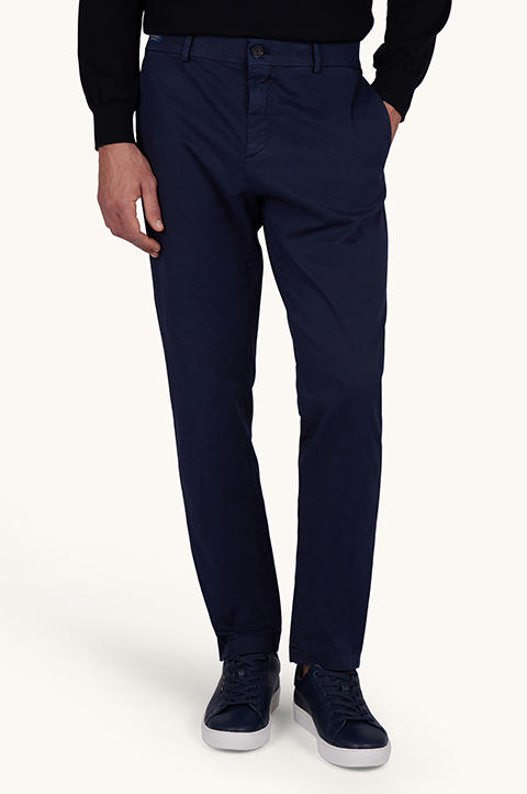 Bellagio stretch cotton trousers