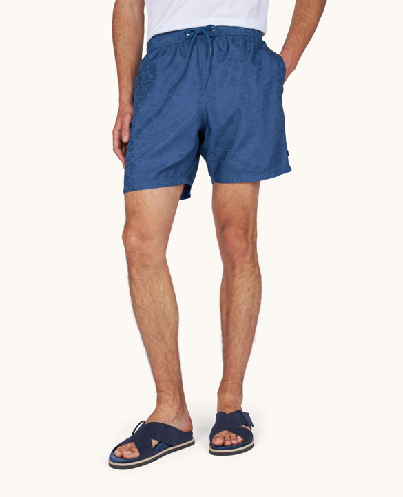 Maillot de bain Portofino avec imprim&eacute; Sharks Waves