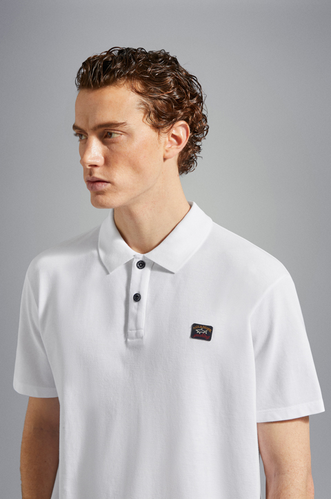 Cotton piqué Polo Shirt with iconic badge image number 4