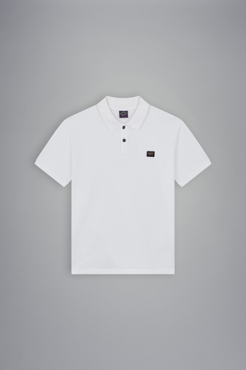 Cotton piqué Polo Shirt with iconic badge image number 1