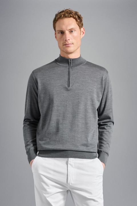 Winter Summer Merino wool extra-fine half zip sweater Winter Summer Merino wool extra-fine half zip sweater