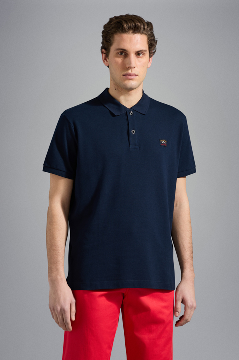 Cotton piqué Polo with Iconic badge