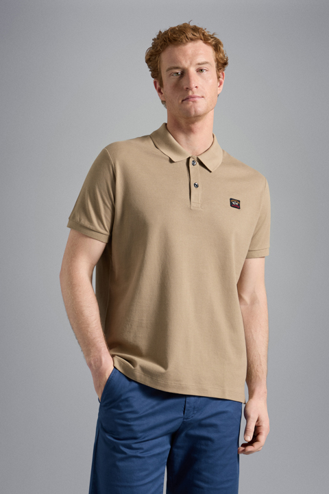 Cotton piqué Polo with Iconic badge