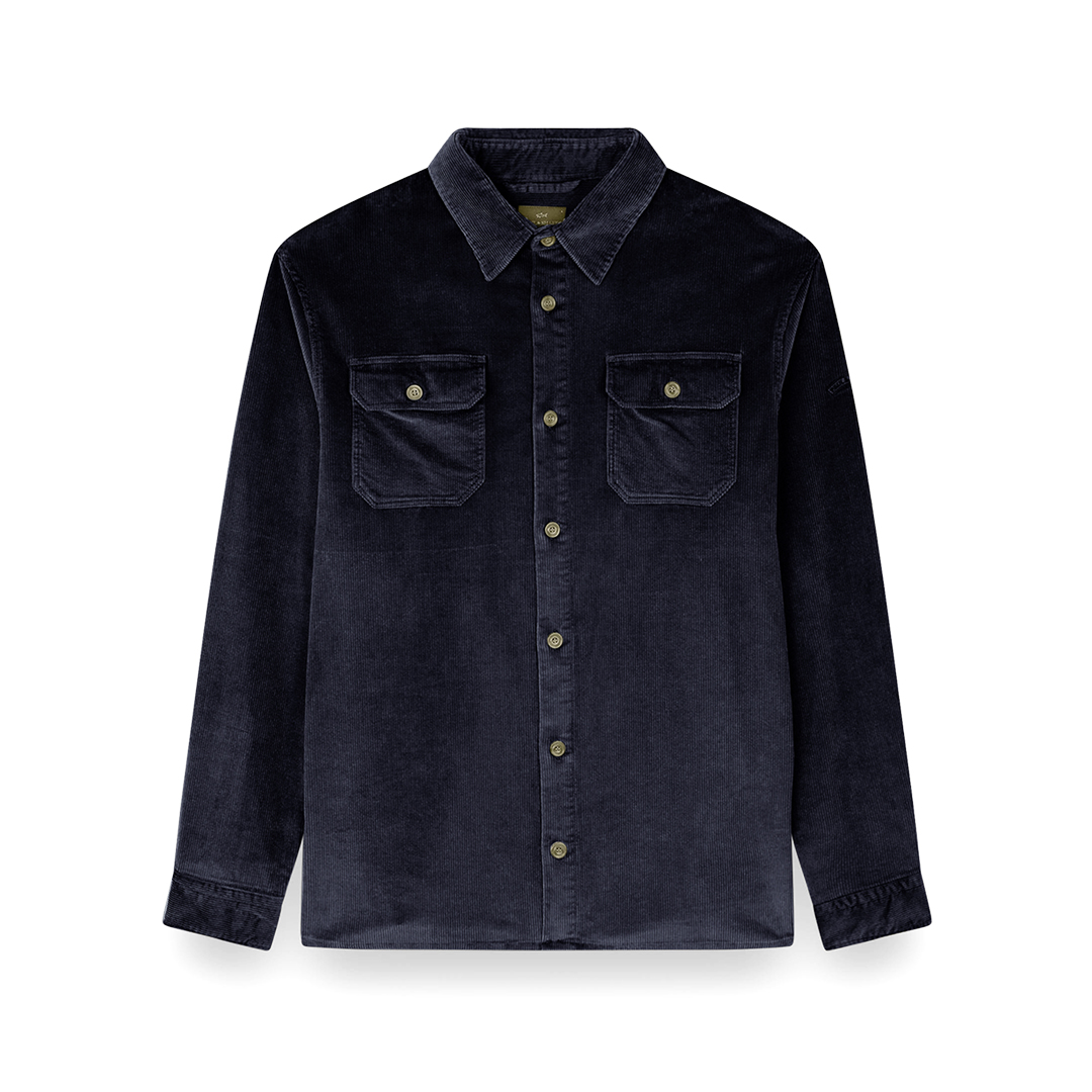 Paul & Shark Men's Blue Velvet Overshirt, Man, : Extra Large