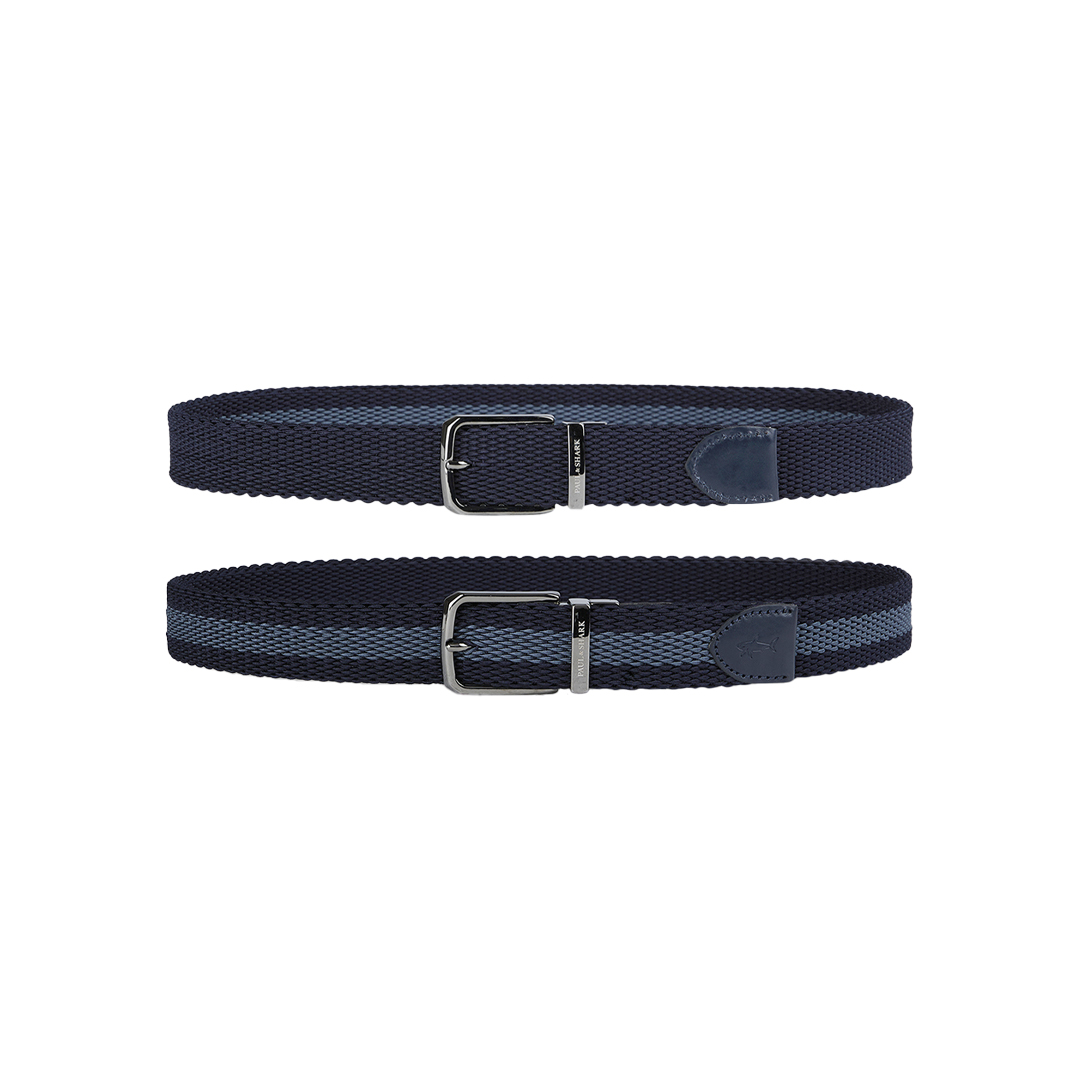 Paul & Shark Reversible Belt With Contrasting Stripes