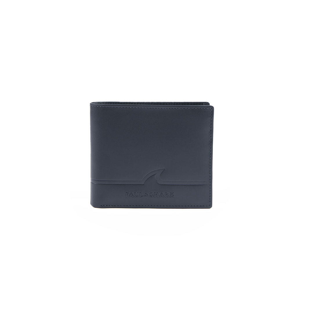 Paul & Shark Shark Fin-embossed Leather Wallet