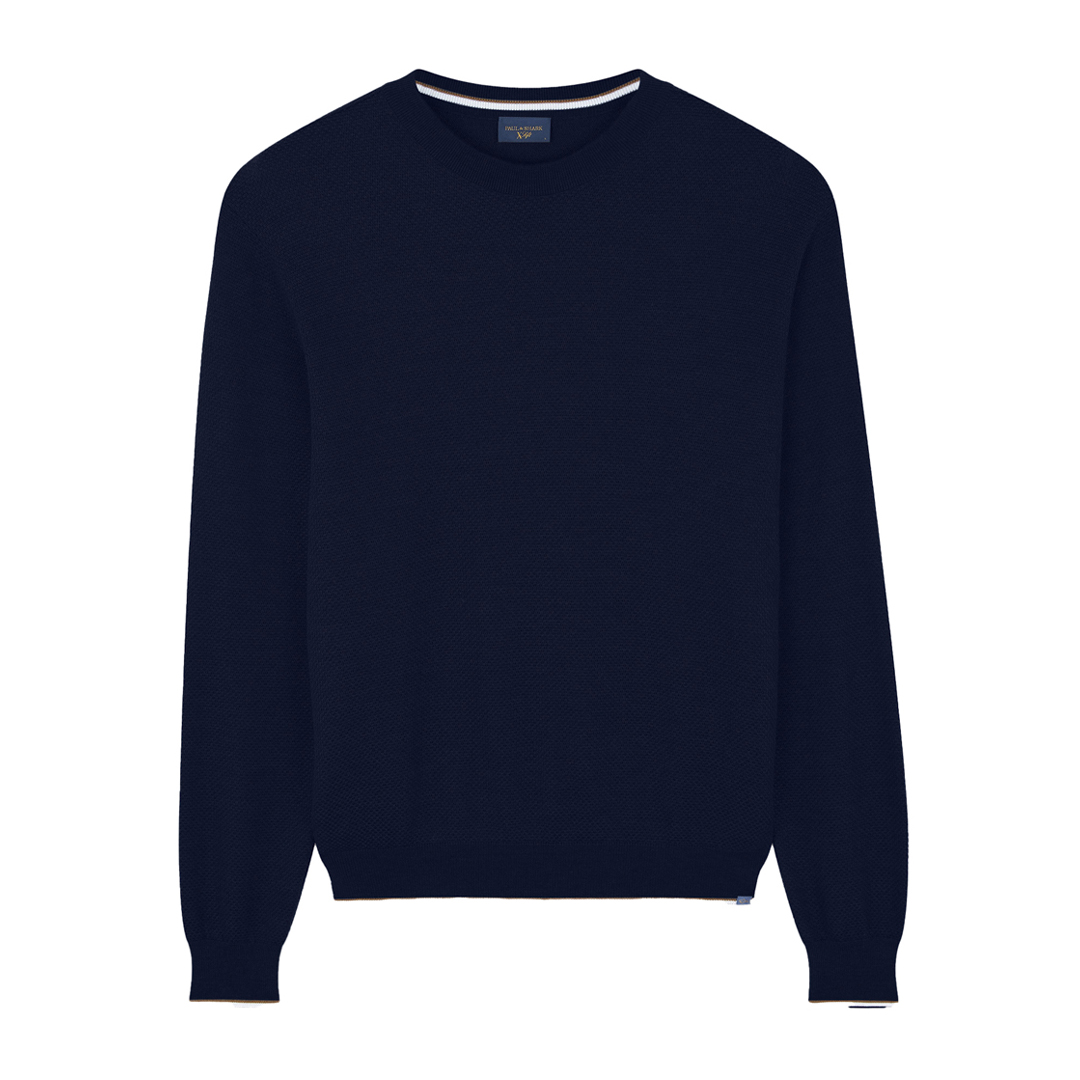 Paul & Shark Extra Soft Wool Crewneck Sweater In Blue