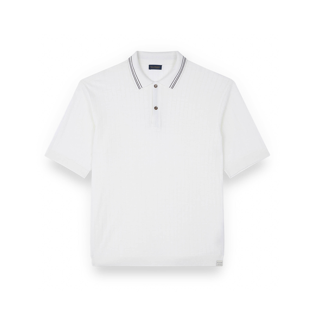 Paul & Shark Wool Cashmere Polo Shirt In White