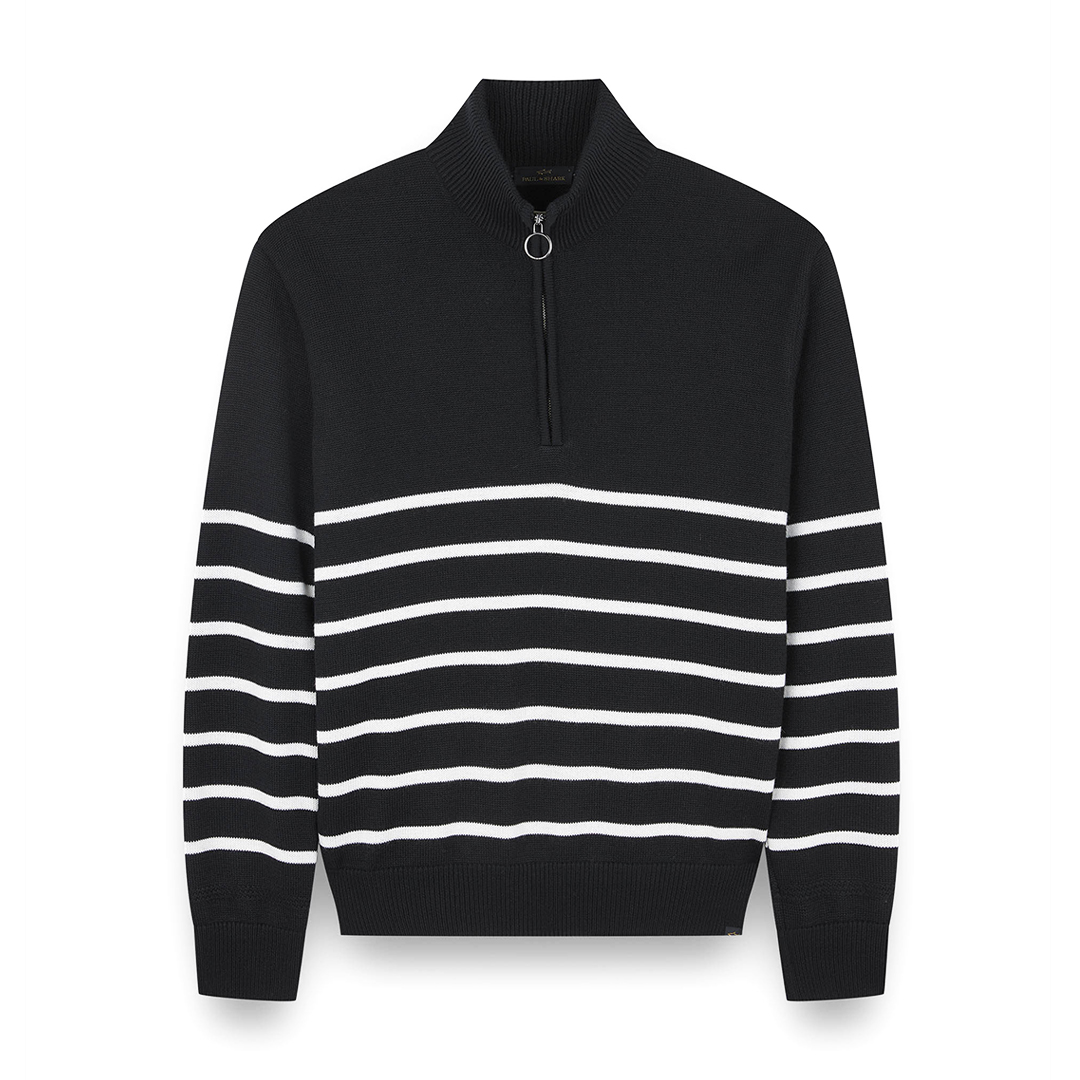 Paul & Shark Soft Cool Touch Wool Half Zip Sweater