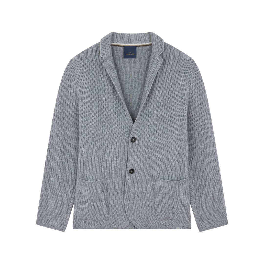 Paul & Shark Merino Wool Blazer In Gray
