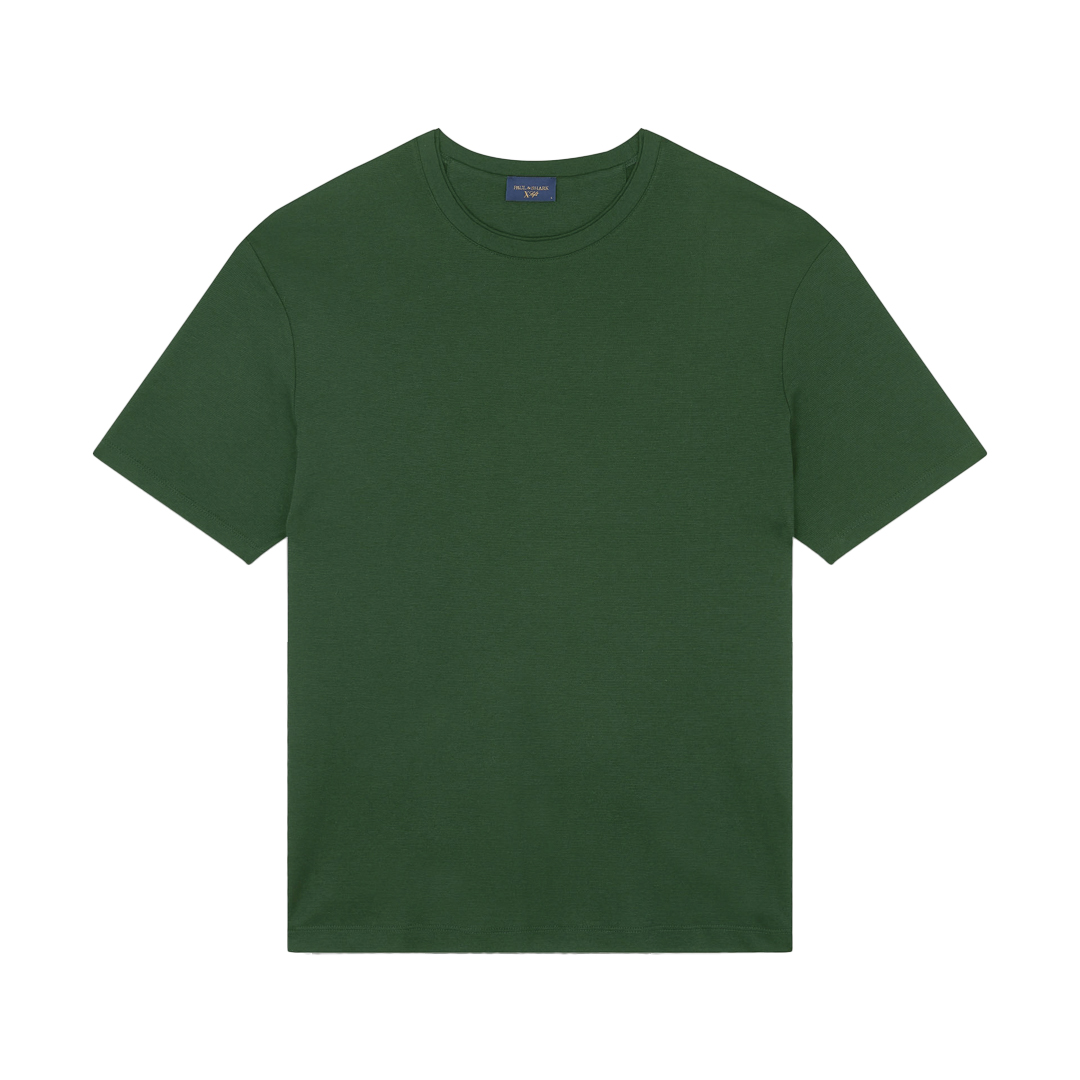 Paul & Shark X-soft Interlock Cotton T-shirt In Green