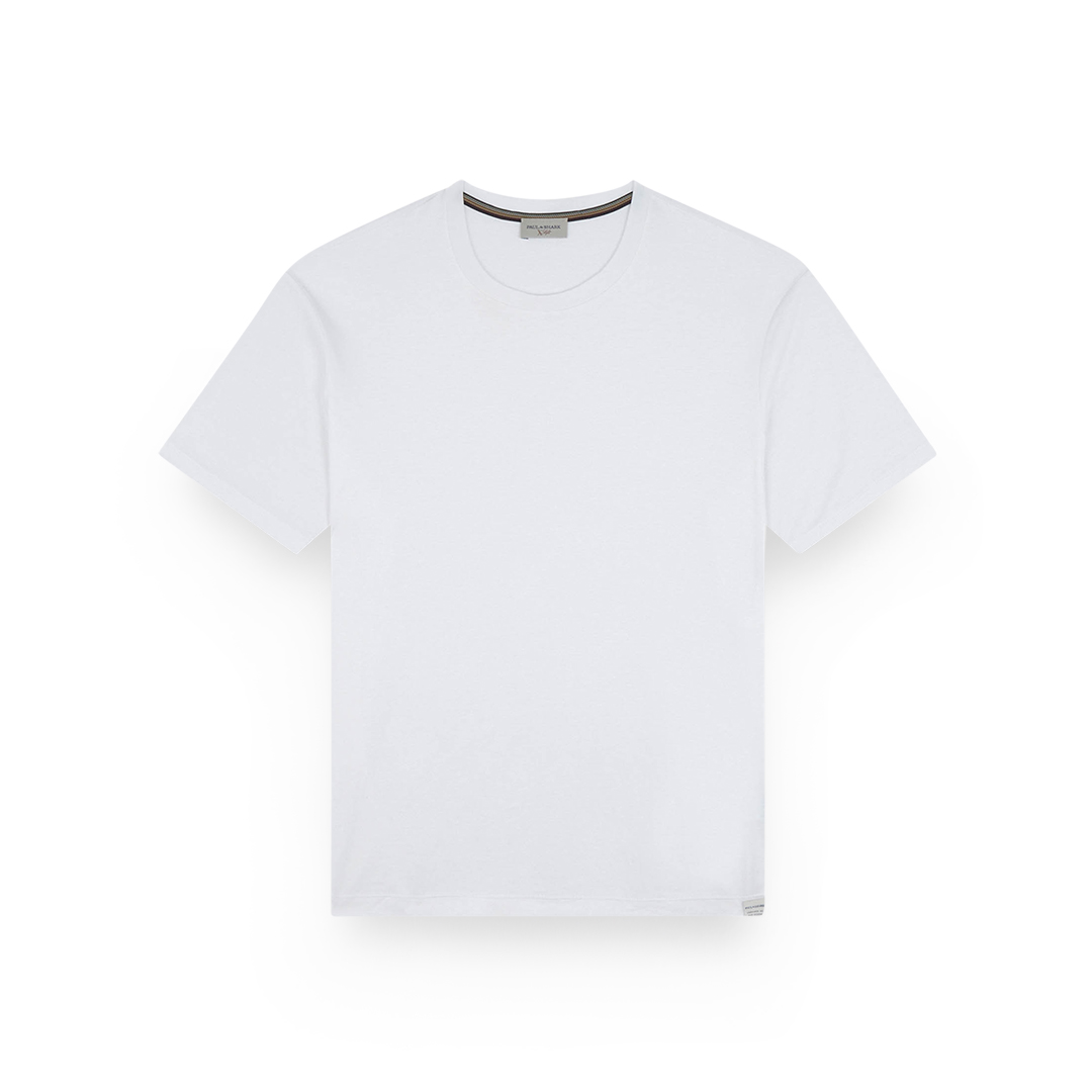 Paul & Shark X-soft T-shirt In Interlock Cotton In White