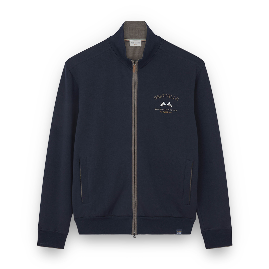 Paul & Shark X-soft Cotton Sweatshirt With Embroidery In Blue