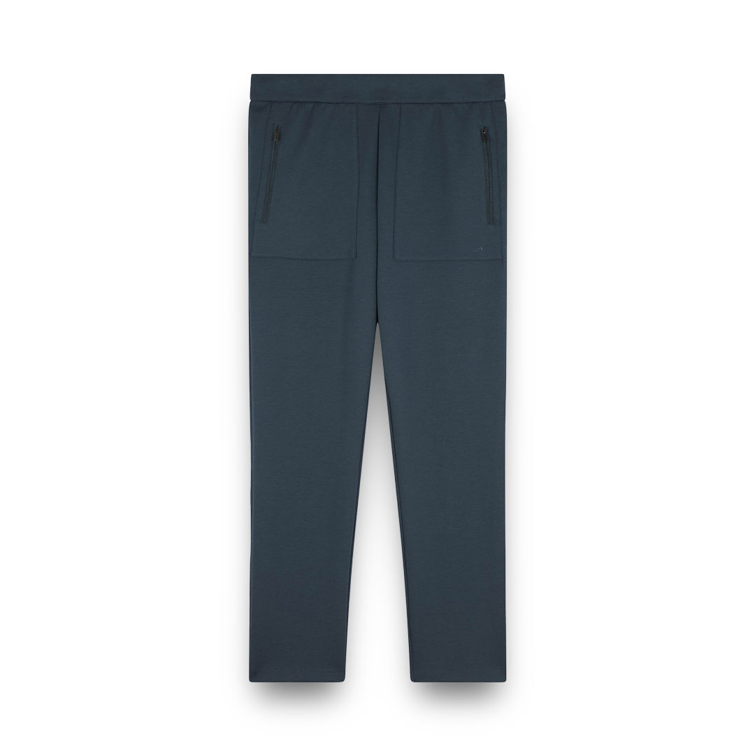 Paul & Shark Supima® Cotton Trackpants With Shark Fin Embroidery In Blue