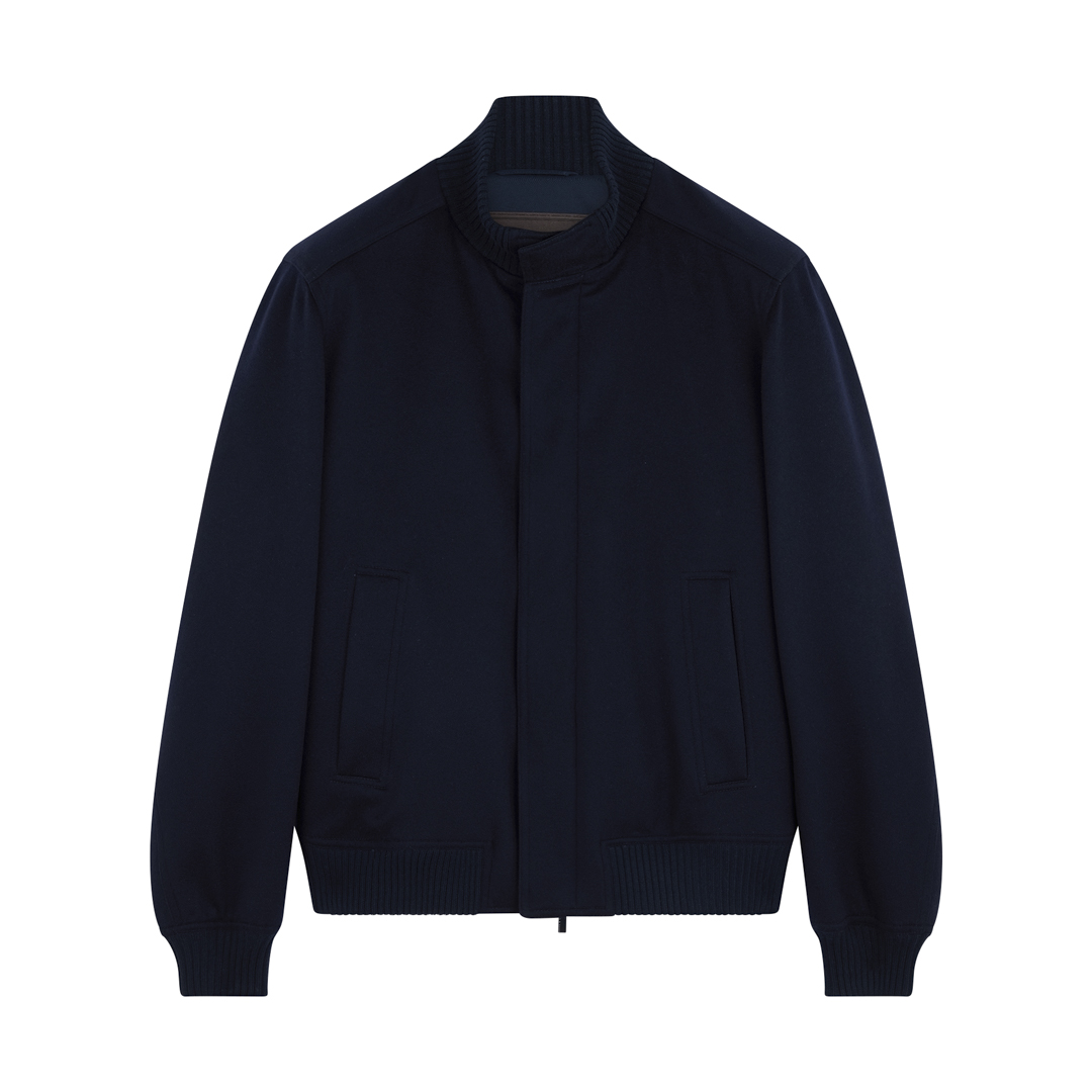 Paul & Shark Cashmere Blouson In Blue