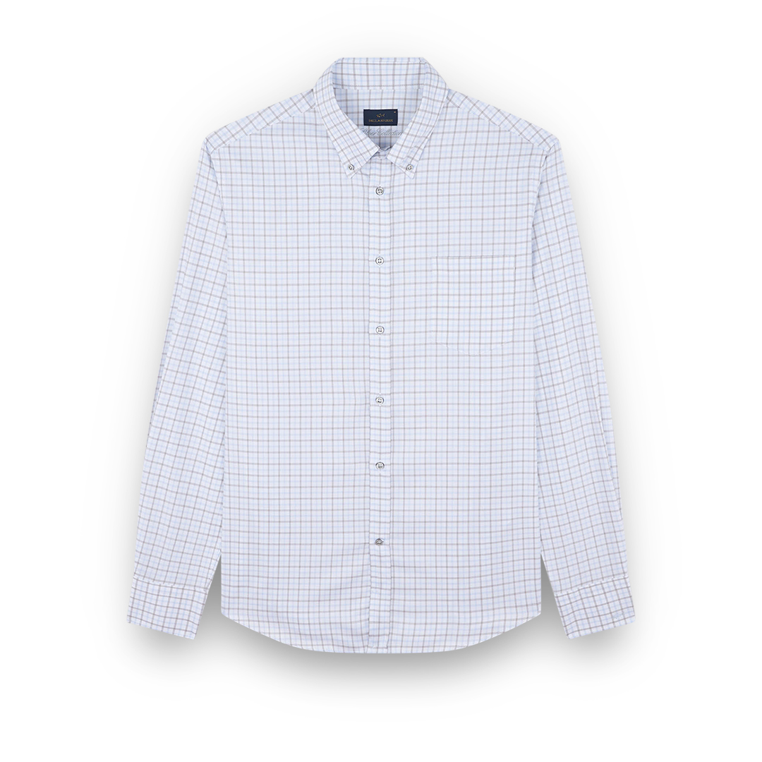Paul & Shark Cotton Twill Shirt In White