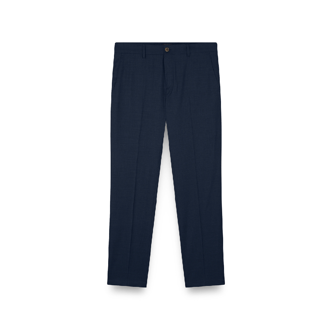 Paul & Shark Wool Chino Trousers In Blue