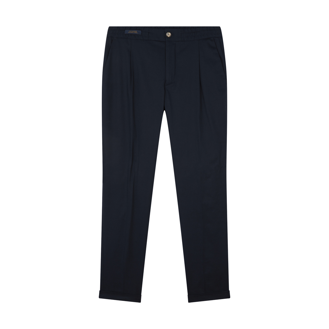 Paul & Shark Dynamic Wool Chino Trousers In Blue