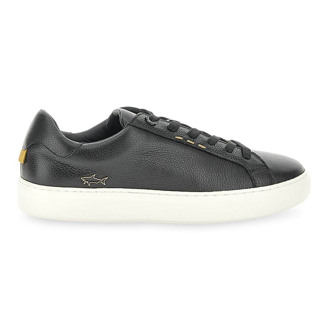 Paul & Shark Men's Black Shark Icon Sneakers, Man, Size: 39