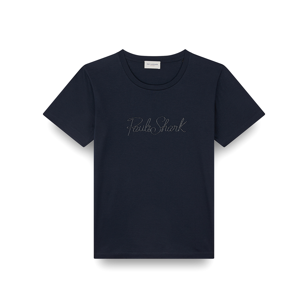 Paul & Shark X-soft Cotton Jersey T-shirt With Logo Embroidery In Blue