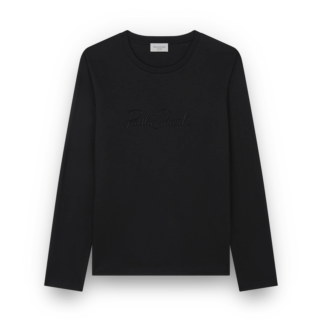 Paul & Shark X-soft Cotton T-shirt With Logo Embroidery In Black