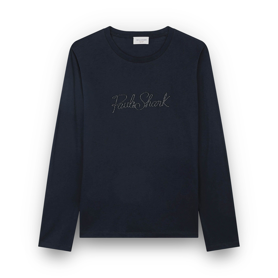 Paul & Shark X-soft Cotton T-shirt With Logo Embroidery In Blue