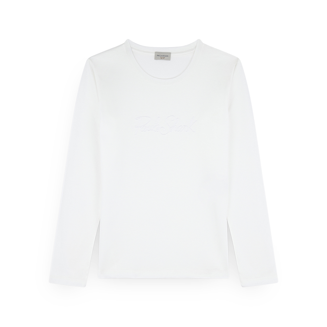 Paul & Shark X-soft Cotton T-shirt With Logo Embroidery In White