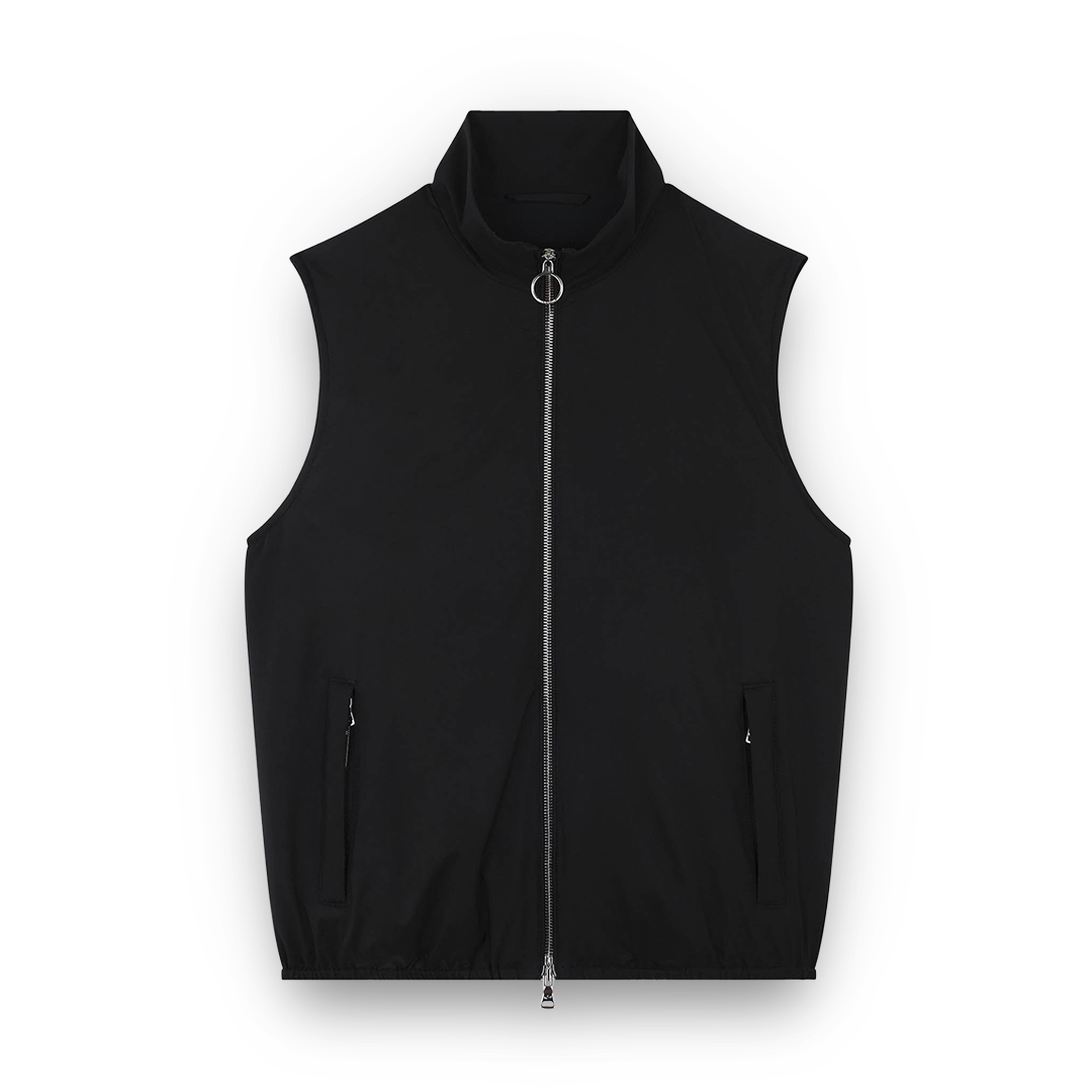 Paul & Shark Typhoon Padded Gilet In Black