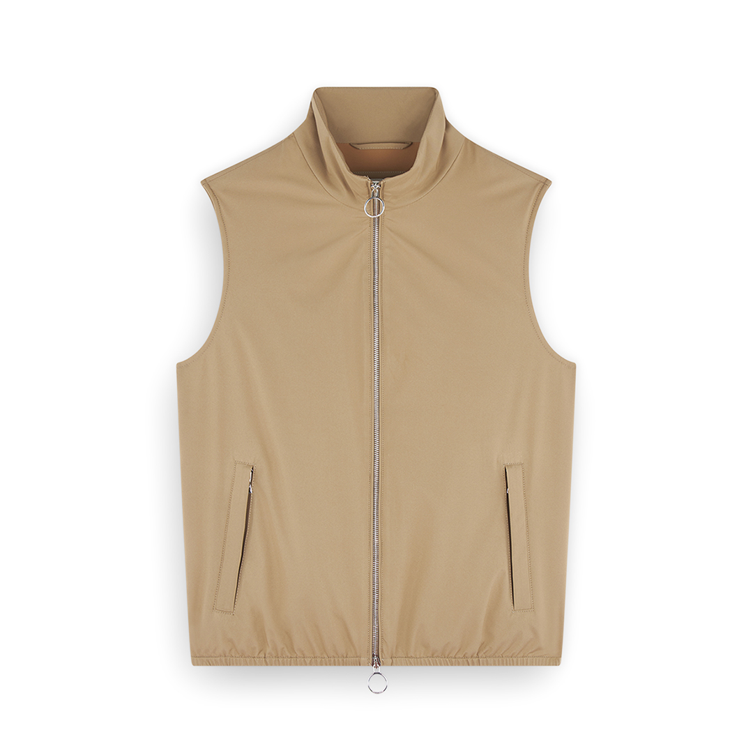 Paul & Shark Typhoon® Platinum Padded Vest In Brown