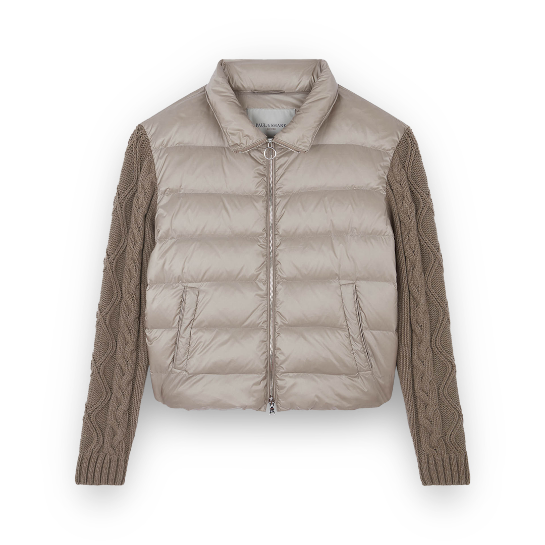 Piumino Hybrid cangiante, Donna, SABBIA, Taglia: S