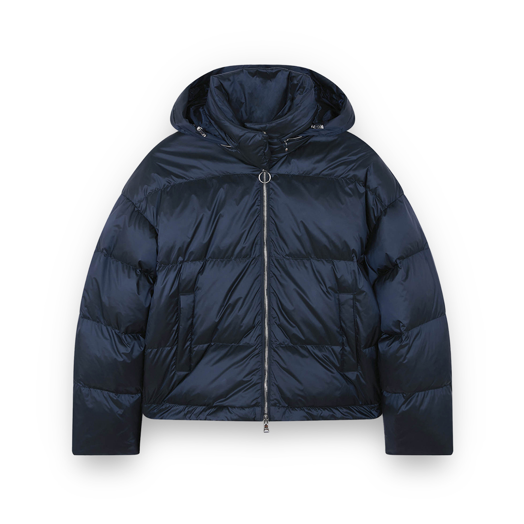 Paul & Shark Shiny Down Jacket In Animal Print