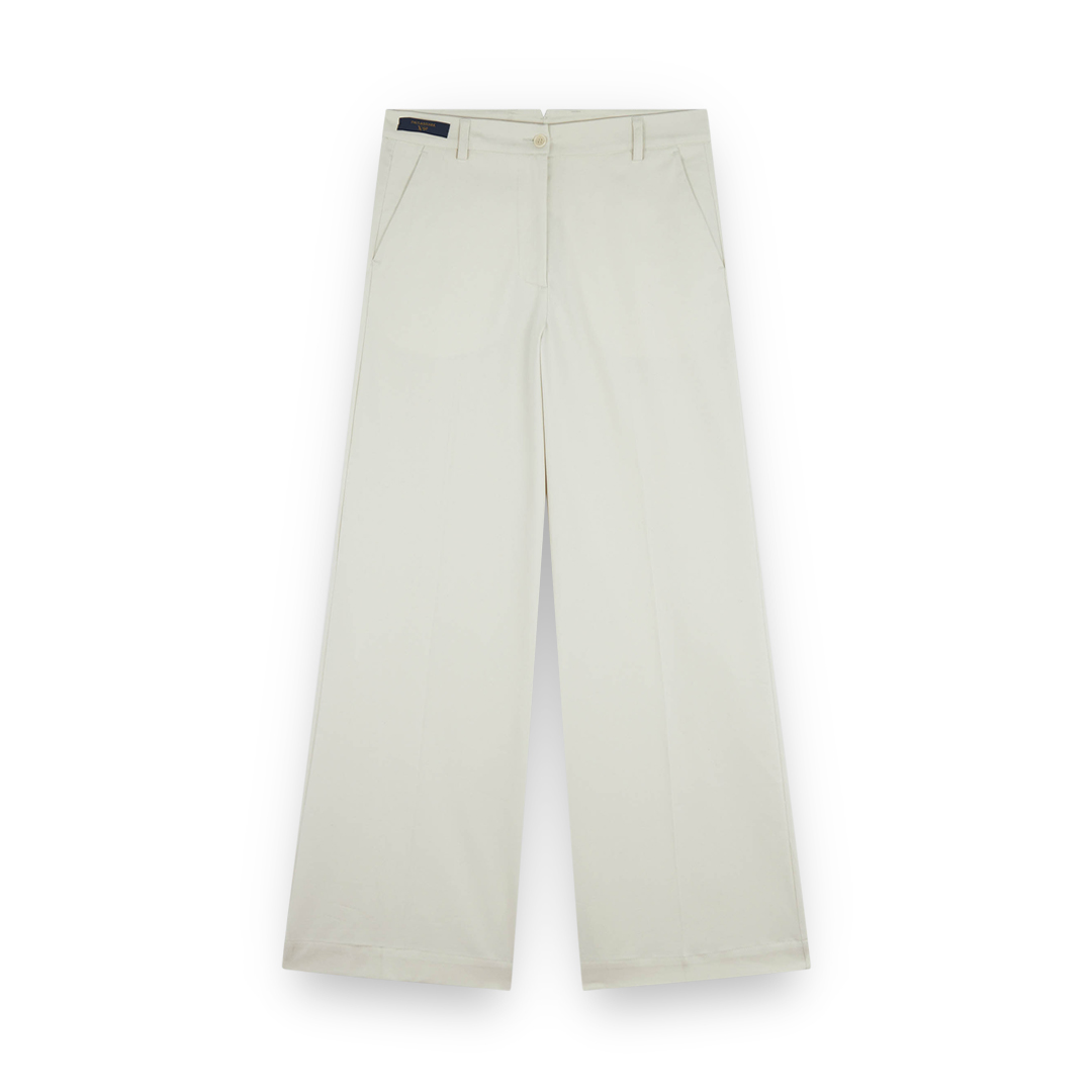 Paul & Shark Palazzo Trousers In Stretch Cotton In Neutral