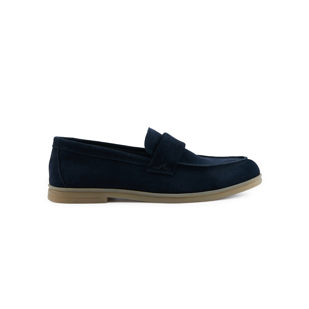 Paul & Shark Riviera Suede Loafer In Blue