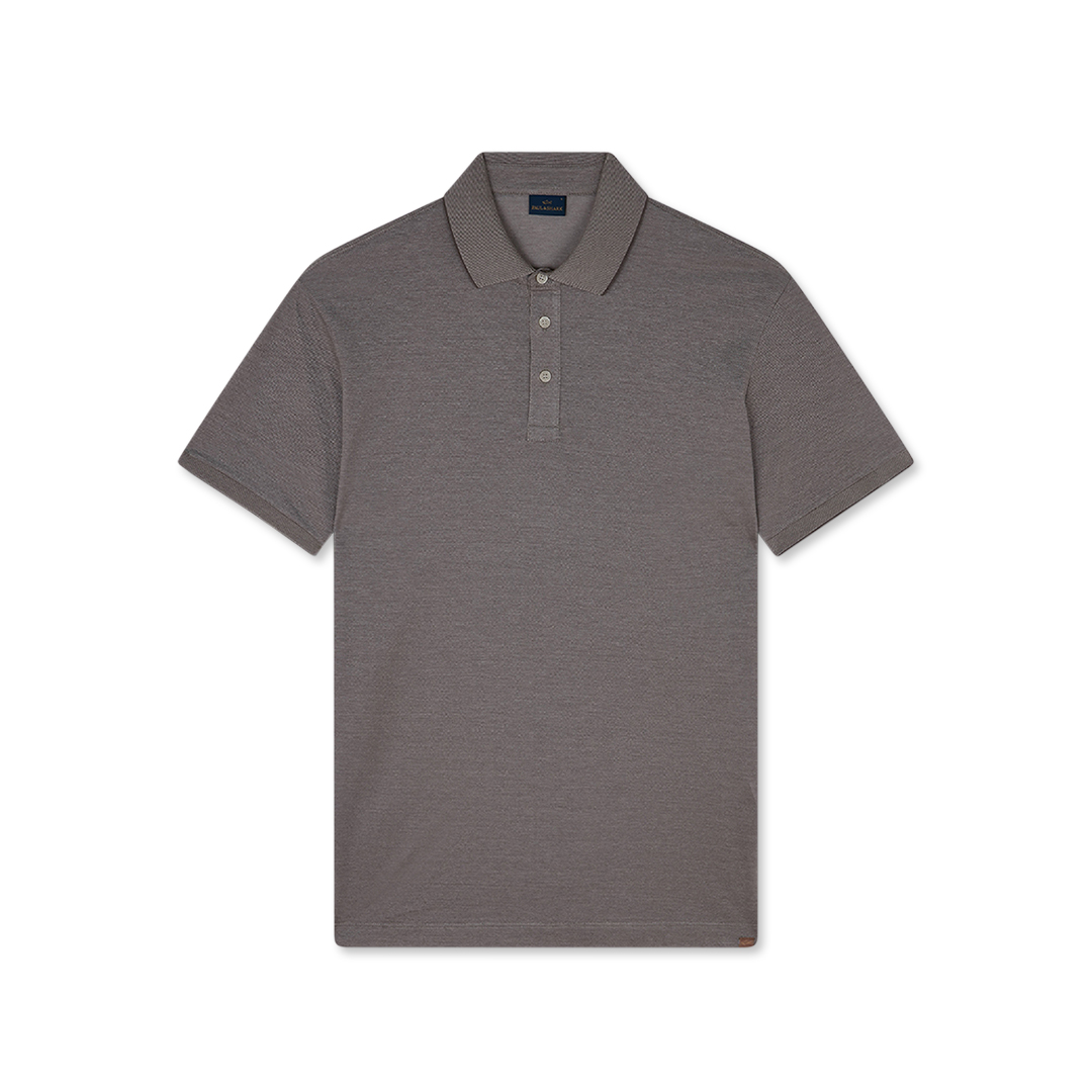 Paul & Shark Polo X-soft Piqué In Grigio-beige