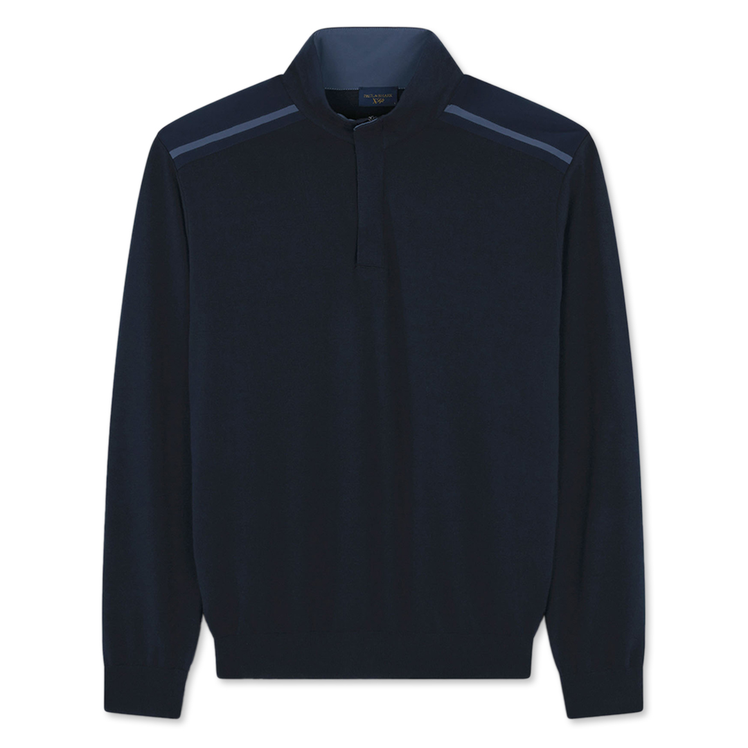 Paul & Shark Maglia X-soft Mezza Zip Con Dettagli Typhoon® Platinum In Blu